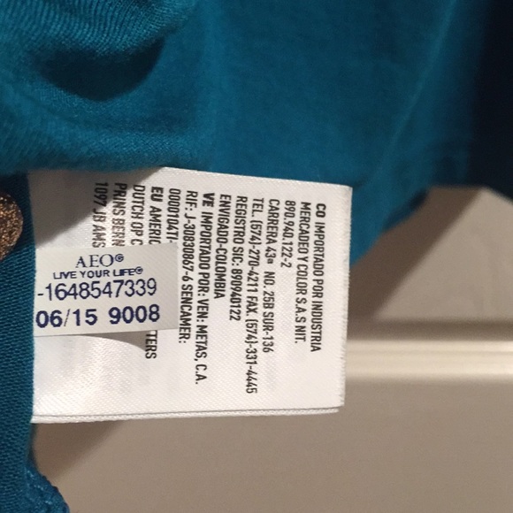 2 for $14 item -AEO Teal High-neck Tank Dress XXS - Picture 5 of 5
